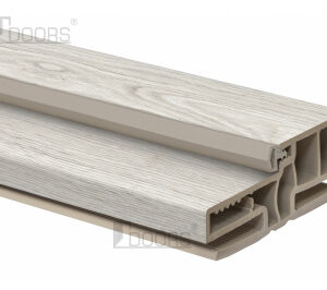 Коробка двер.Waterproof ПВХ ТЕЛЕСКОП. Г-подіб. з ущіл.Д/40 ТМ Doors 90x35мм (кмпл.), кмпл.