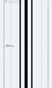 Полотно дверне ПВХ ТМ DOORS 2000х900х40мм С 050 BG (чорне), шт