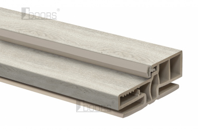 Коробка двер.Waterproof ЕКО ТЕЛЕСКОП. Г-подіб. з ущіл.Д/40 ТМ Doors 90x35мм (кмпл.), кмпл.