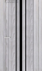 Полотно дверне ПВХ ТМ DOORS 2000х900х40мм С 050 BG (чорне), шт