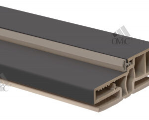 Коробка двер. пластик.ПВХ ТЕЛЕСКОП. Г-подіб. з ущіл.Д/40 ТМ ОМіС 90x35мм (кмпл.), кмпл.